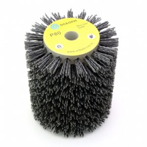 Щетка валик Д100+120+13, ворс полимер абразив P60 (код 6 026)