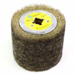 Щетка валик Д120+100+19, ворс гофр латунир я сталь 0,15 (код 6 032)