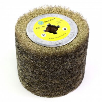 Щетка валик Д120+100+19, ворс гофр латунир я сталь 0,15 (код 6 032) Щетка валик Д120+100+19, ворс гофр латунир я сталь 0,15 (код 6 032)