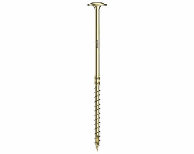 Тарельчатая головка, сталь с желтой оцинковкой