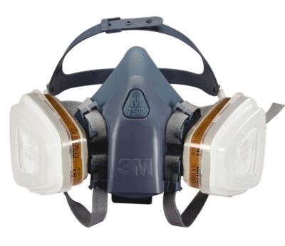 Полумаска силиконовая ЗМ 7502 в КОМПЛЕКТЕ фильтр 6051 (1шт)